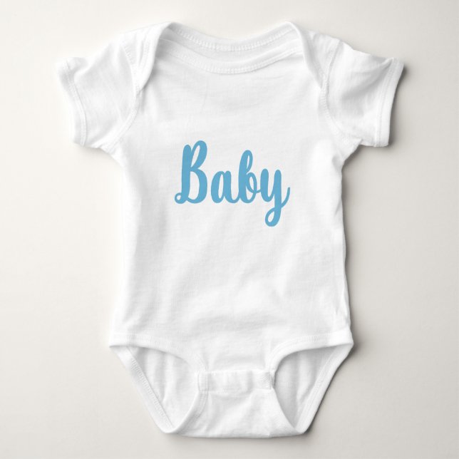 Baby clothes with the word baby written on it bodysuit (Front)