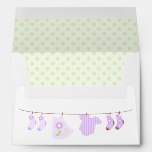 Baby Clothesline Baby Shower Envelopes