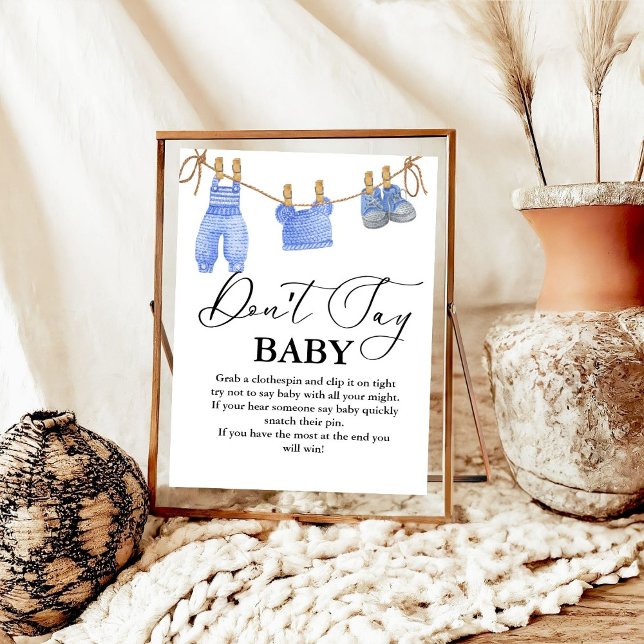 Baby Clothesline don't say baby' party sign (Creator Uploaded)