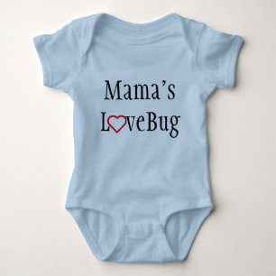 Baby Clothing - Mama's LoveBug - Blue Bodysuit