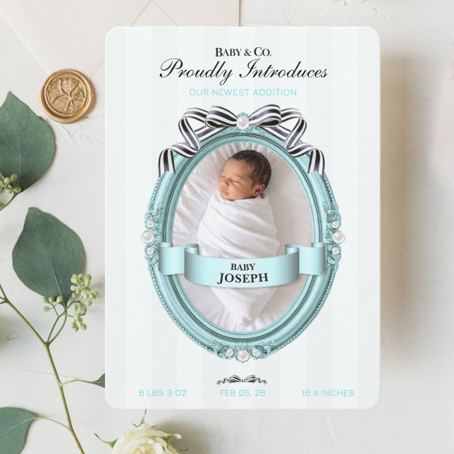 Baby & Co Birth Announcement Card  (Creator Uploaded)
