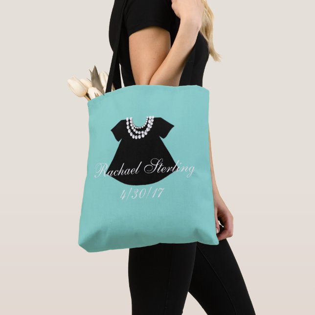 BABY & CO Girl Little Black Dress Party Tote Bag (Close Up)