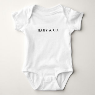 BABY & CO Shower Personalise Party Memento Baby Bodysuit