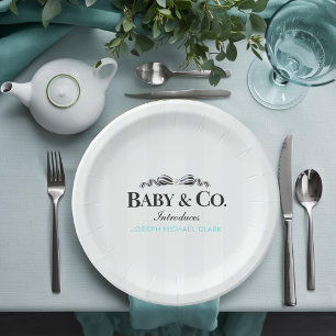 Baby & Co Sip and See Paper Plate