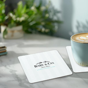 Baby & Co Sip and See  Square Paper Coaster