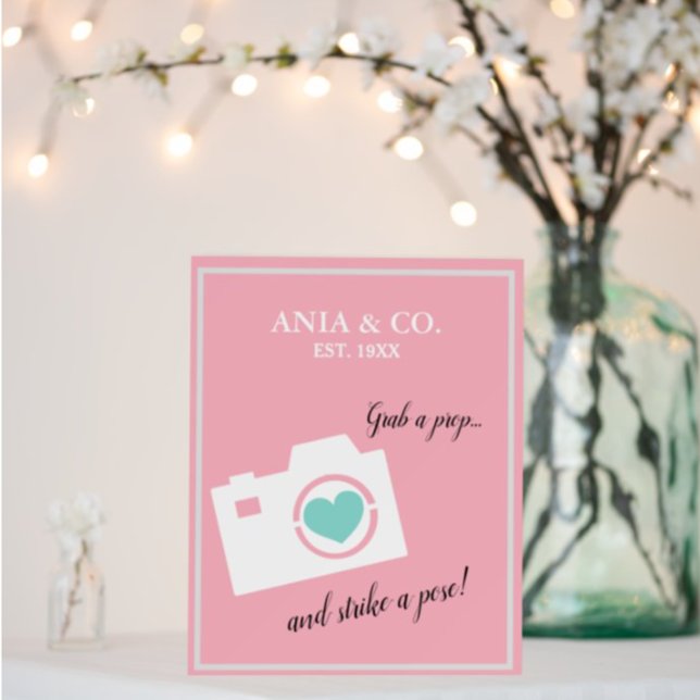 BABY & CO Sprinkle Shower Photo Booth Party Easel Poster (Creator Uploaded)