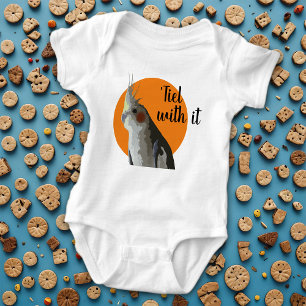 Baby Cockatiel New Pet Bird Sibling Rivalry Orange Baby Bodysuit