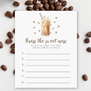Baby coffee baby shower Guess the sweet mess game