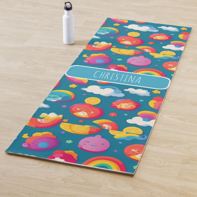 Baby  Colourful Personalised Pattern Yoga Mat (In Situ)