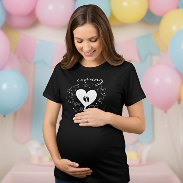 Baby comming soon | Mum to be Tri-Blend Shirt (Growing Love Every Day 🤍)