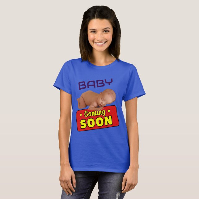 Baby Comming Soon T-Shirt (Front Full)