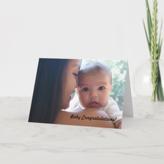 Baby congratulations card (Front)