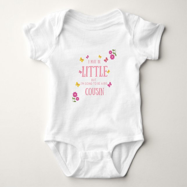 baby cousin gift /Unisex Baby Clothing/ Bodysuit (Front)