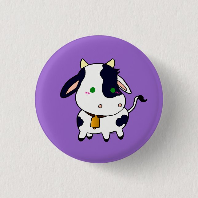 Baby Cow 3 Cm Round Badge (Front)