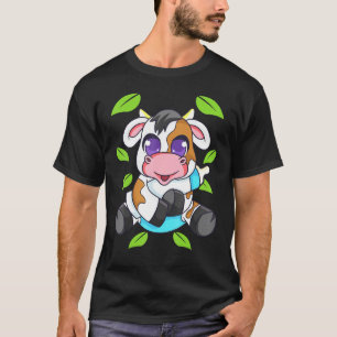 Baby Cow Calf Farm Animals Cute Kids T-Shirt