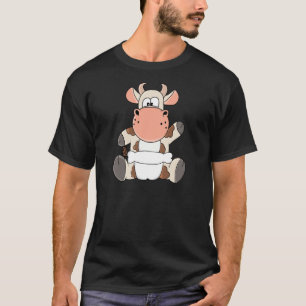 Baby Cow Calf With Diapers T-Shirt