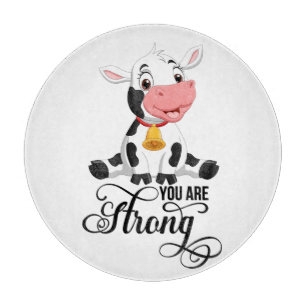 Baby Cow You Are Strong Cutting Board