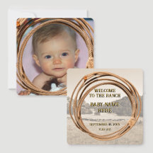 Baby Cowboy or Cowgirl Announcement