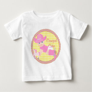 Baby Cowgirl Pink Hat Boots and Horse T-Shirt