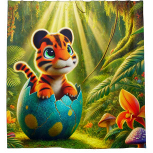 Baby Creature Shower Curtain