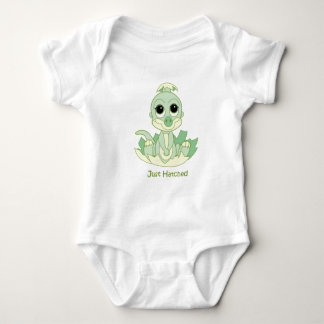 Baby Creeper, Just Hatched Green Baby Bodysuit