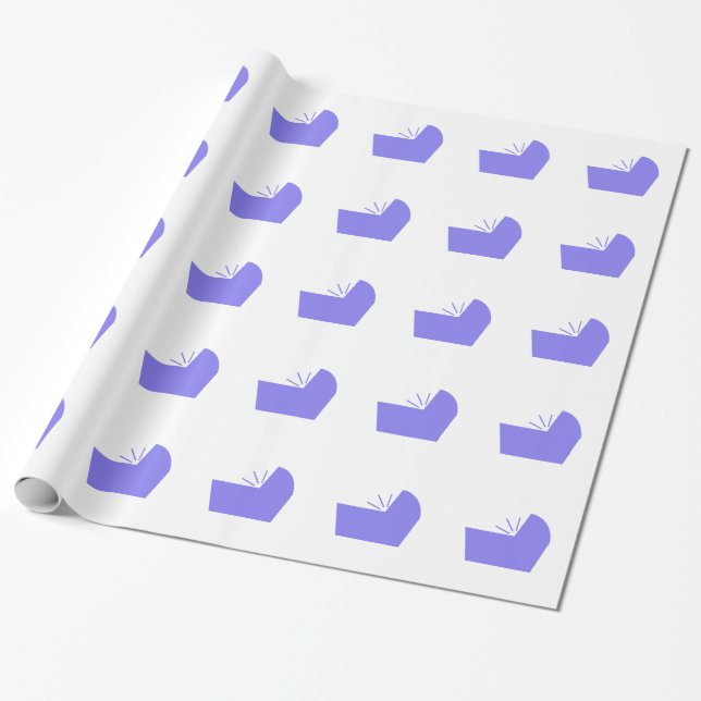 Baby Crib Icon Wrapping Paper (Unrolled)