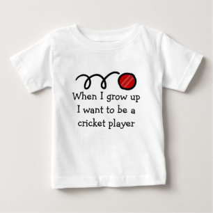 Baby cricket player   Cute newborn gift T-Shirt