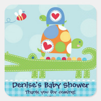 Baby Crocodile and Turtle Sticker