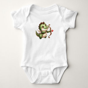Baby crocodile love bodysuit