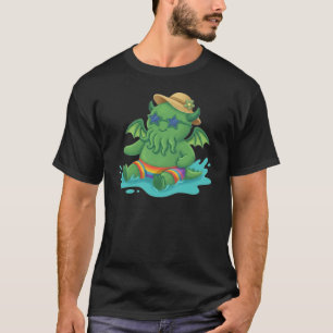 Baby Cthulhu frolicking in water T-Shirt