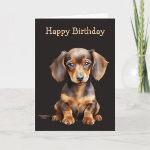 Baby Dachshund Card
