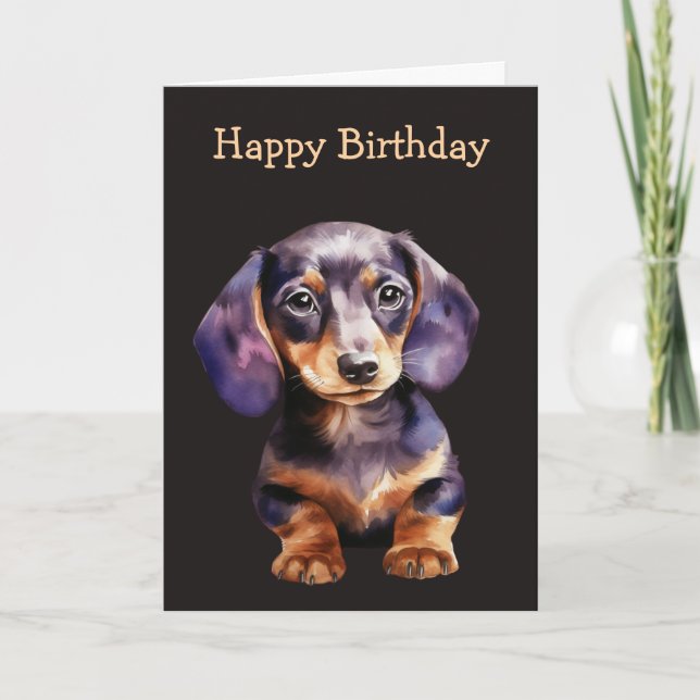 Baby Dachshund Card (Front)