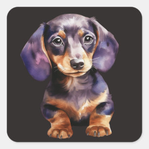 Baby Dachshund Square Sticker