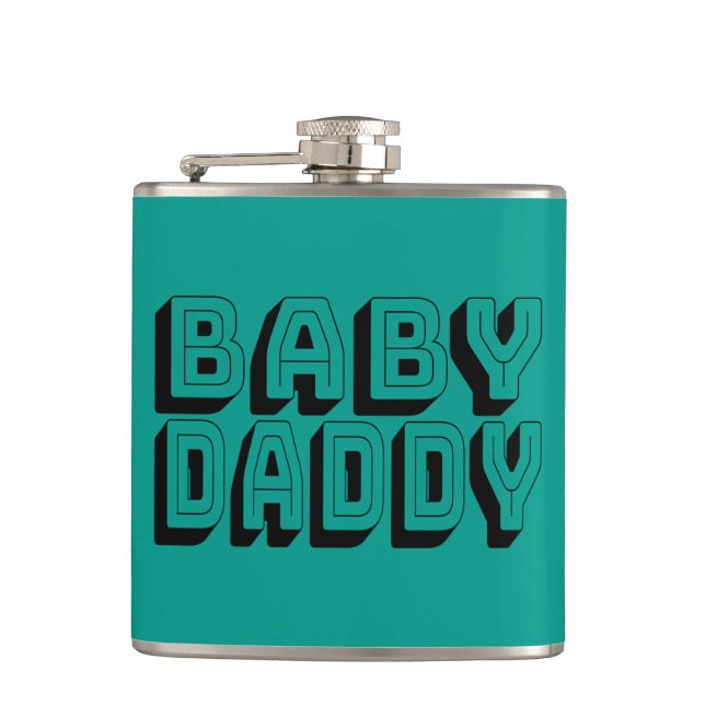 Baby Daddy Hip Flask (Front)