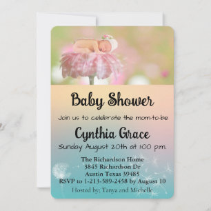 Baby, Daisies and Dandelions Holiday Card
