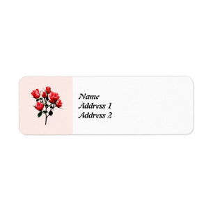 Baby Dark Pink Roses Save the Date
