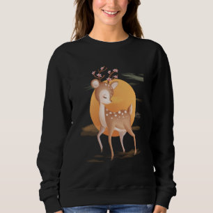 Baby Deer Adorable Fawns For Youth and Adult Sweatshirt