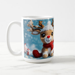 Baby deer Christmas mug