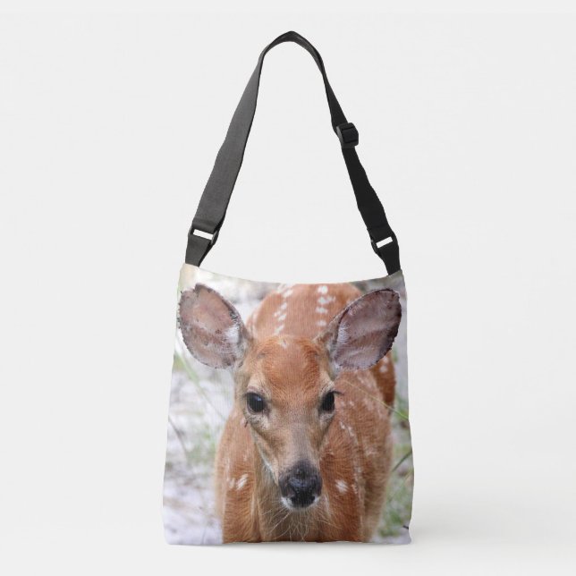 Baby Deer Cross-Body Tote (Front)