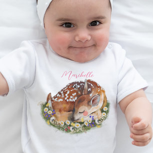 Baby Deer Girl Bodysuit