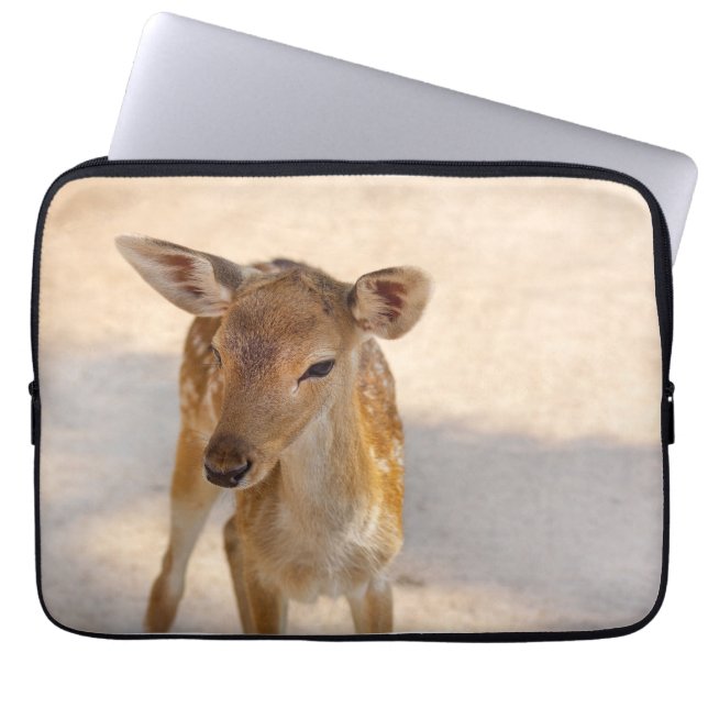 Baby Deer Laptop Sleeve (Front)