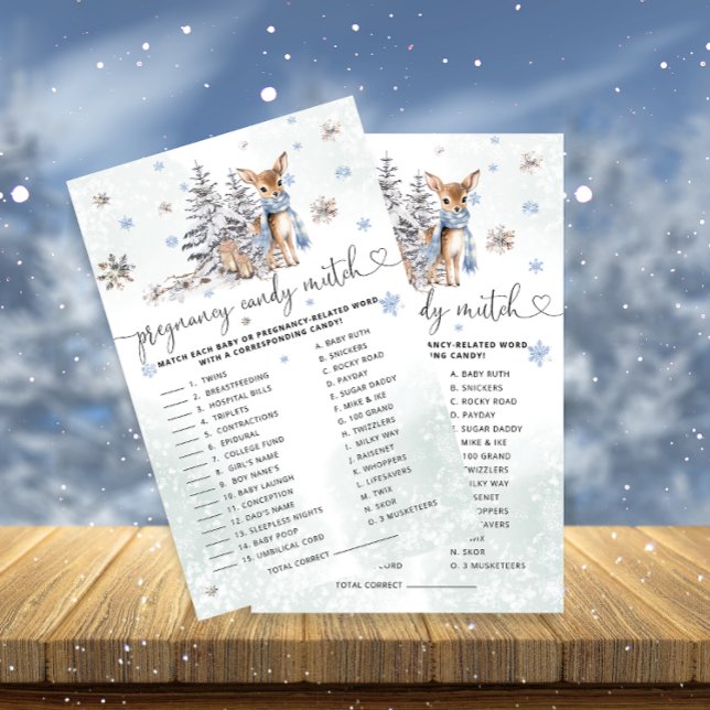 Baby Deer Pregnancy Candy Bar | Baby Shower Game (Creator Uploaded)