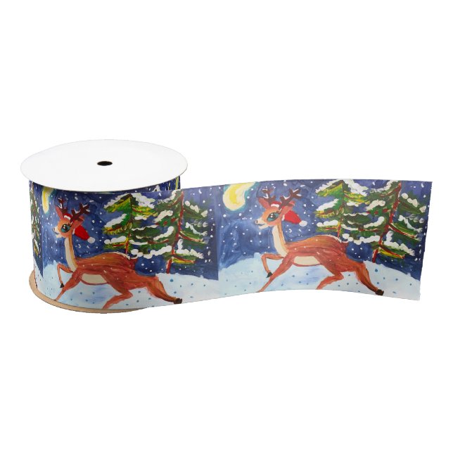 Baby Deer Satin Ribbon (Spool)