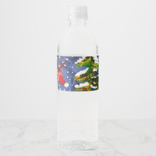 Baby Deer Water Bottle Label