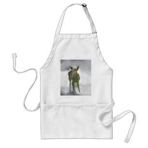 Baby deer's curiosity standard apron