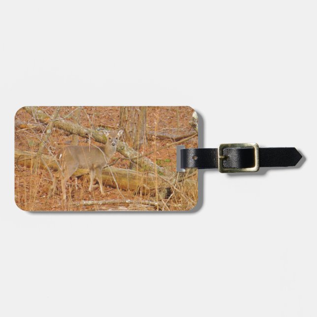 Baby Deer's First  winter Luggage Tag (Front Horizontal)