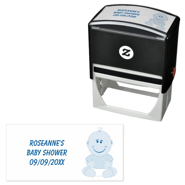 Baby Design Baby Shower Self-inking Stamp (In Situ)