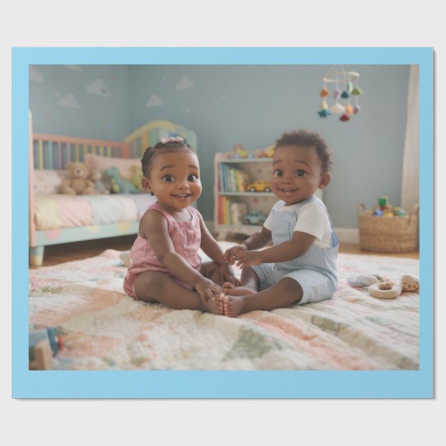 Baby Designed Wrapping Paper (Flat)