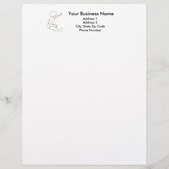 Baby Diaper Service, business letterheads Personalised Letterhead (Front)