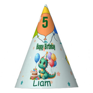 Baby Dino Birthday Party Hats